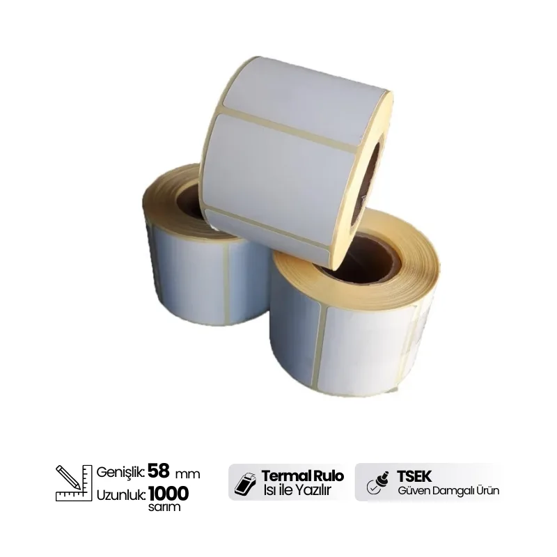 40x58mm Termal Etiket Terazi Etiketi 1000 Sarım (58mmx40mm)